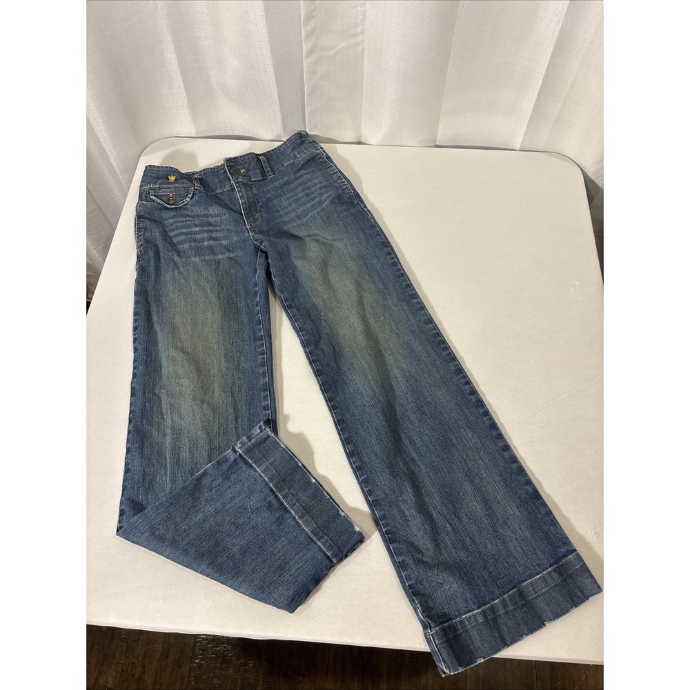 POLO Ralph Lauren Girls Size 14 Wide Leg Denim Jeans Preppy Classic